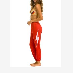 Aviator Nation Red Track Pants